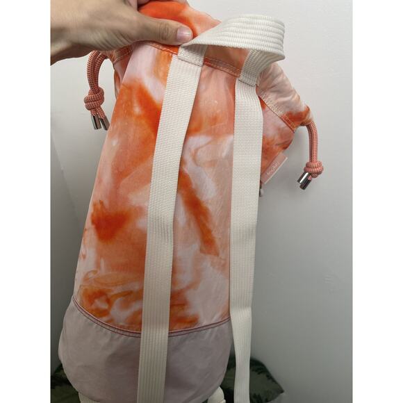 Kipling Konawa Large Tote Shoulder Bag Adjustable Drawstring Strap Tie Dye Red - Picture 12 of 13